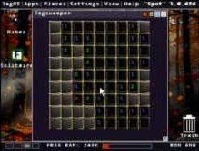 JagSweeper minesweeper game window on the JagOS desktop